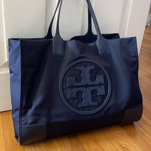 Tory Burch Ella Nylon Tote, Navy